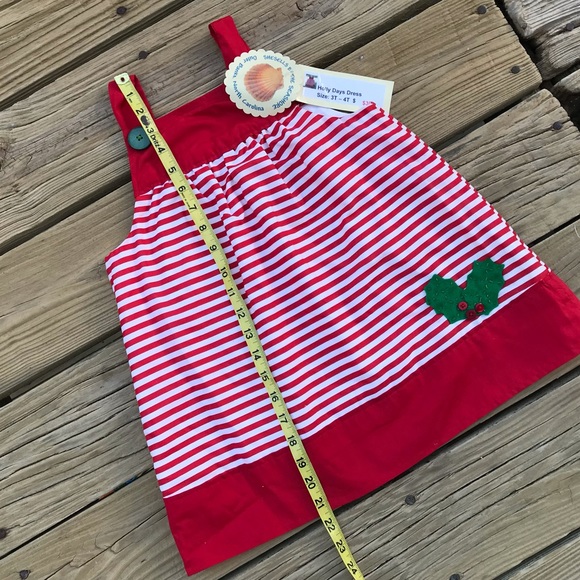 3T-4T Handmade Girls Holly Days Tunic Dress New - Picture 6 of 13